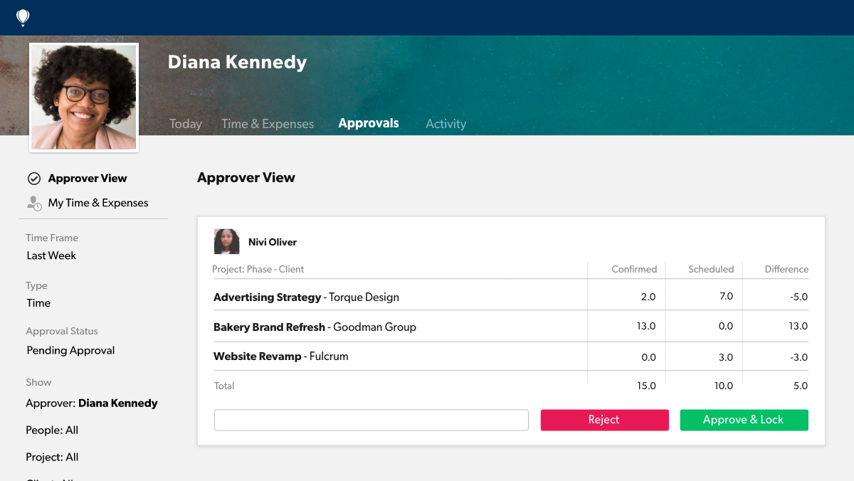 SOX Approvals, approver view