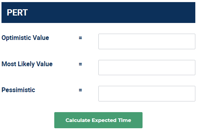 pert calculator