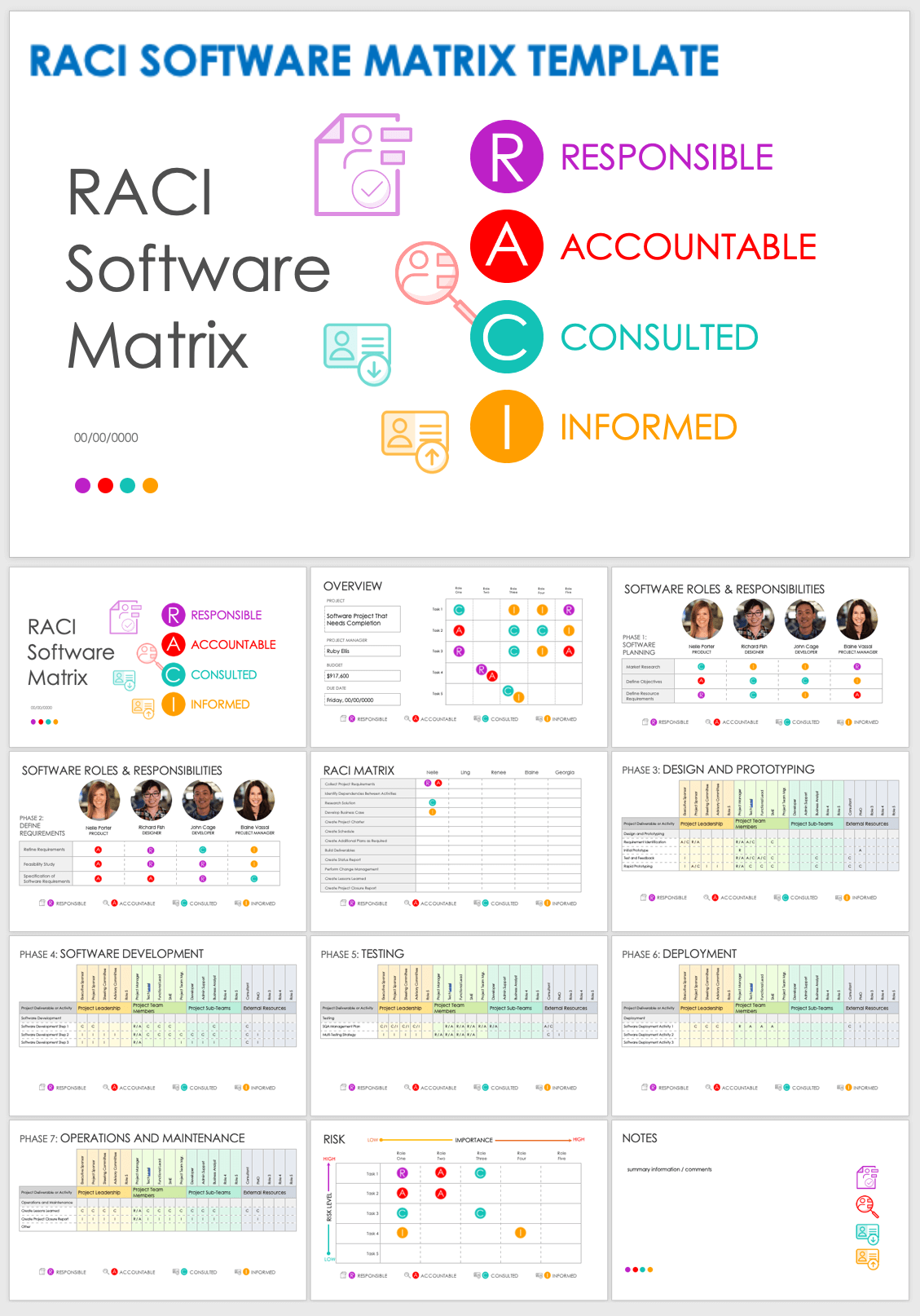 RACI Software Matrix Template