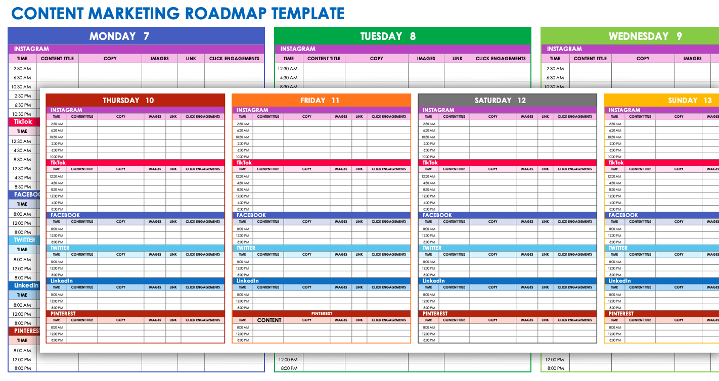 Content Marketing Roadmap Template