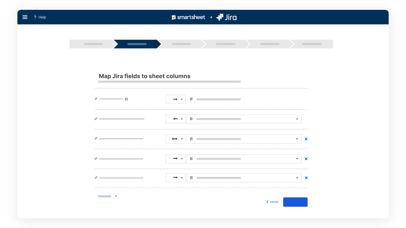 Jira Smartsheet Connector Fields