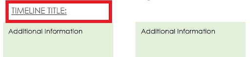 Enter Timeline Title How To