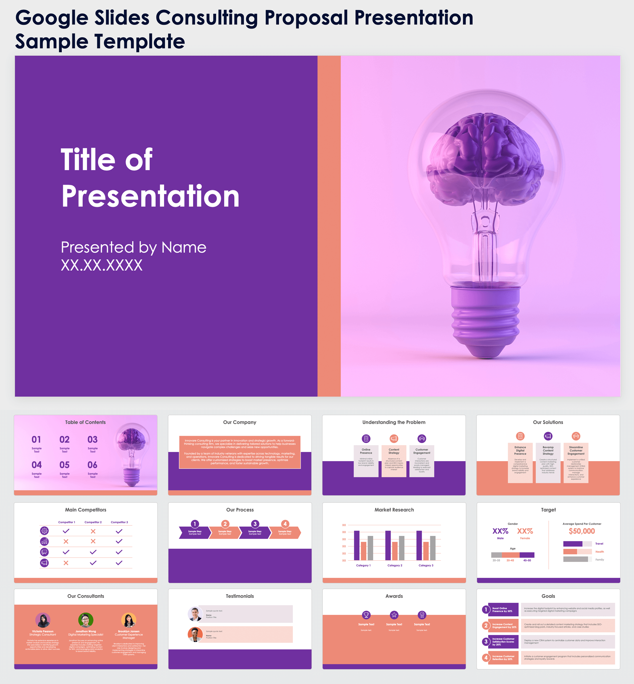 Google Slides Consulting Proposal Presentation Sample Template