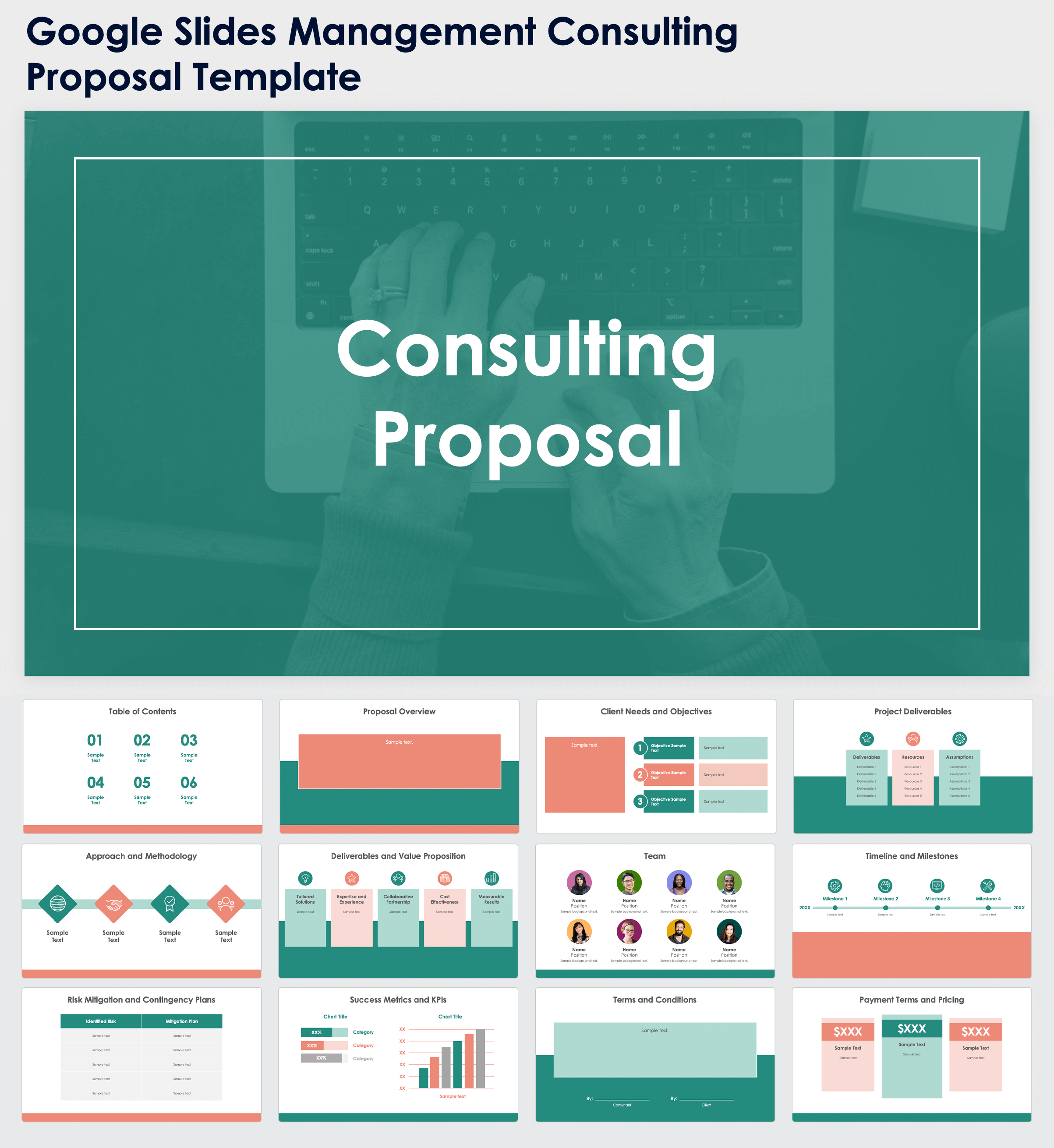 Google Slides Management Consulting Proposal Template