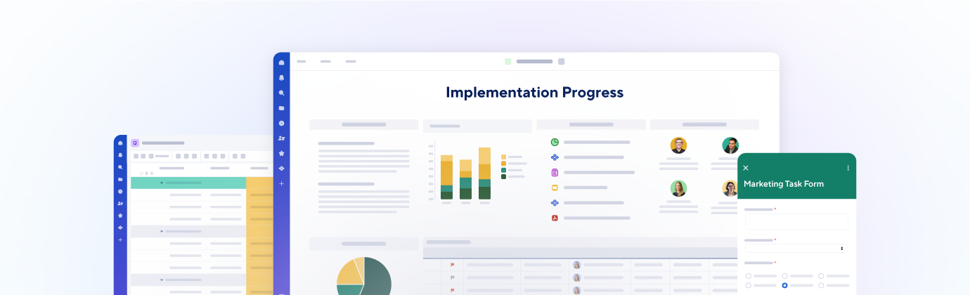 Implementation Progress dashboard for Services Delivery use case