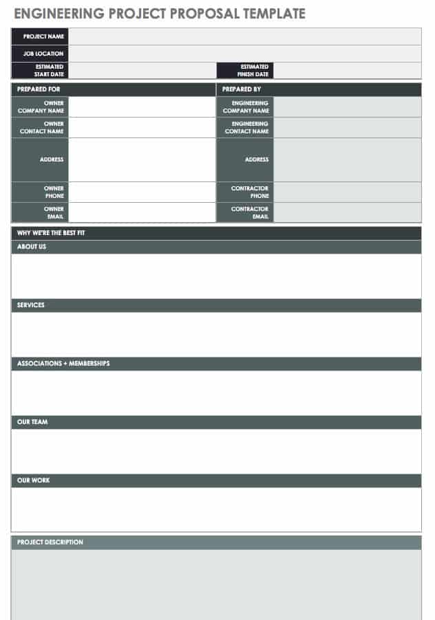 Engineering Project Proposal Template