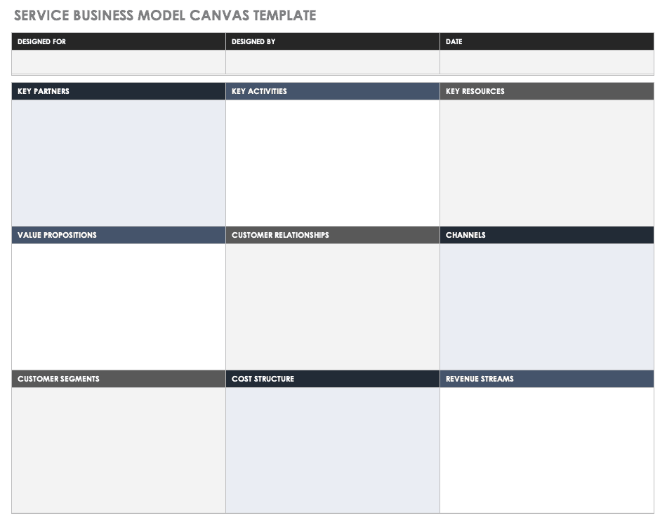 Service Business Model Template