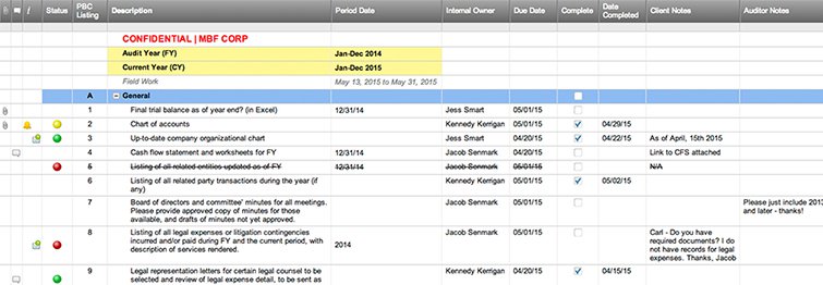 Audit PBC Checklist 