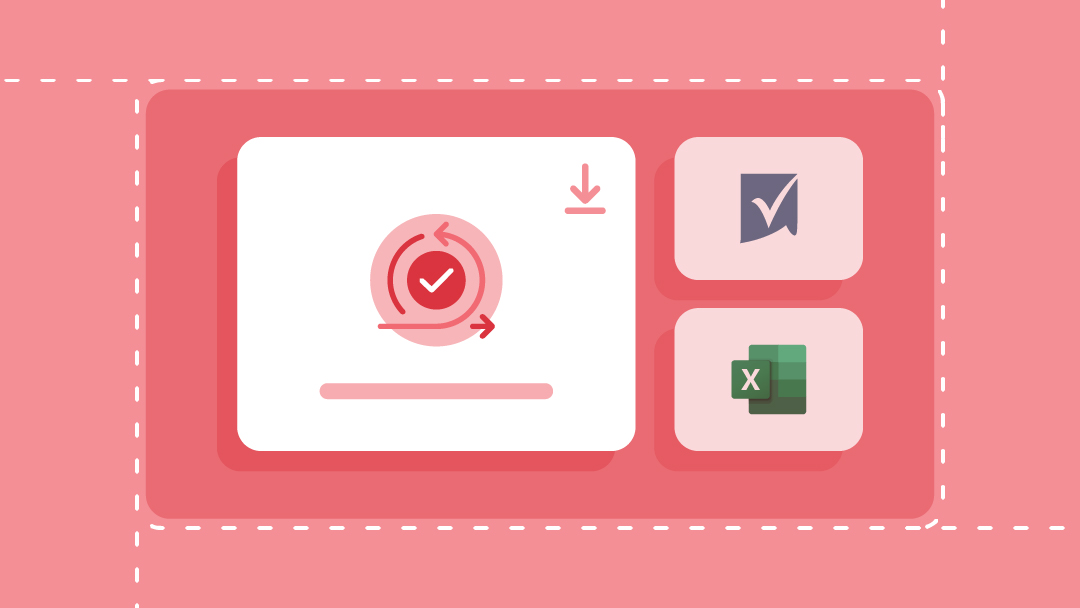 Download template icons for Microsoft Excel, Google Sheets and Smartsheet