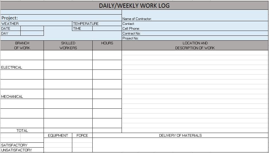 Construction Inspection Report Template